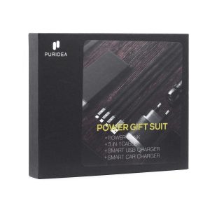 SET CADOU PURIDEA (BATERIE EXTERNA / CABLU 3in1 / INCARCATOR MASINA / INCARCATOR PRIZA)