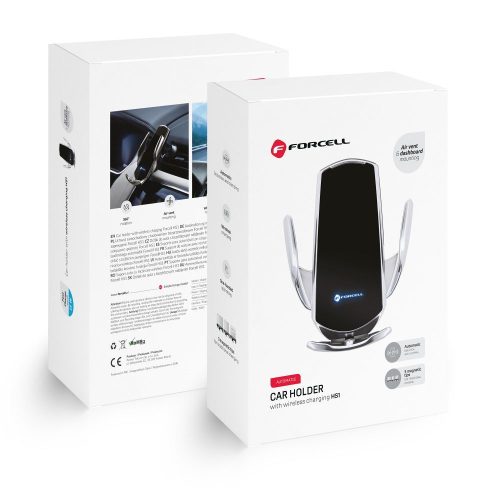 Incarcator Forcell Wireless + Cap Magnetic – Argintiu
