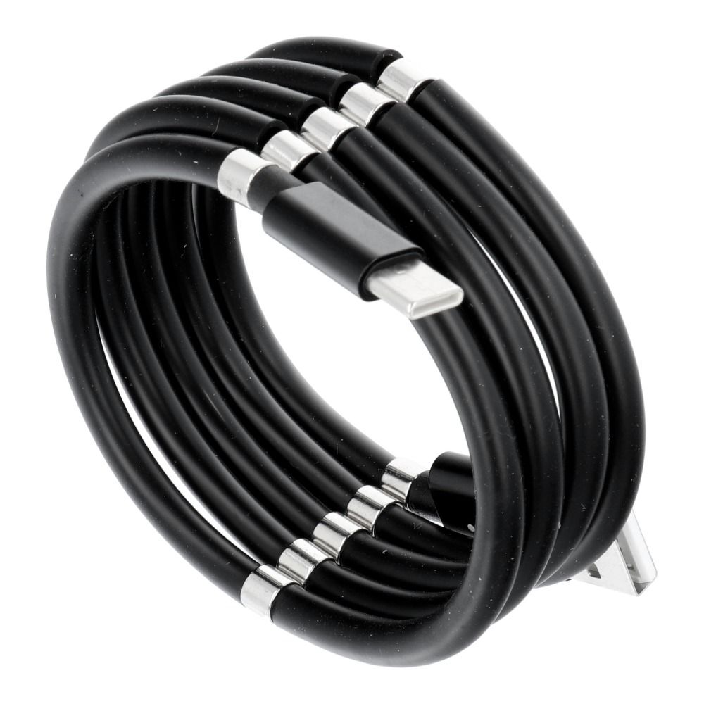 CABLU INCARCARE REMAX USB-A - LIGHTNING magnetic 3A RC-102i Negru - imagine 2