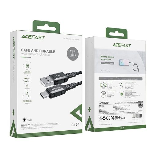 CABLU INCARCARE USB-A – USB-C ACEFAST – 1.2m 3A