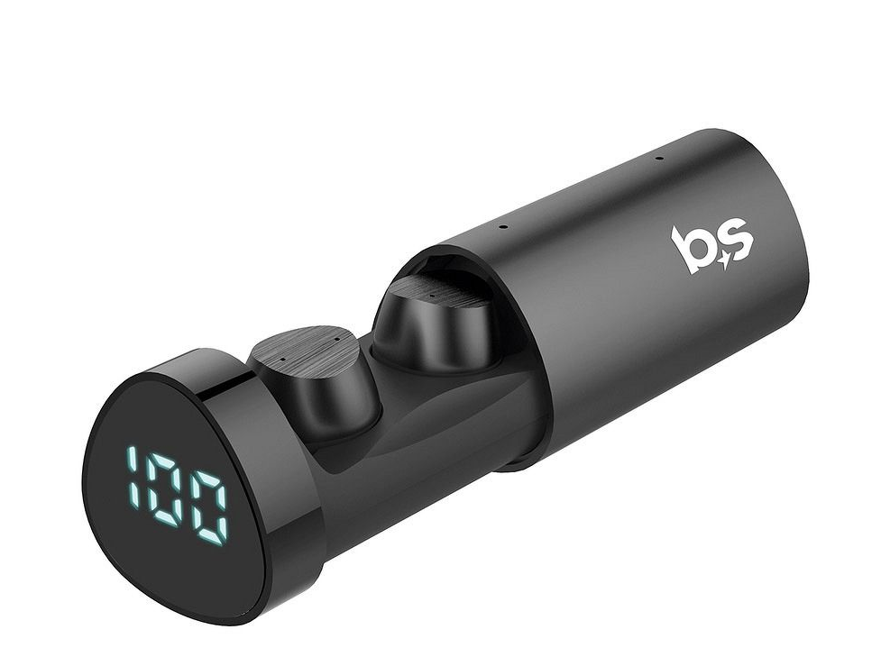 Casti Bluetooth - BlueStar TWS-LT1 PRO - 16 ore - Negru - imagine 3
