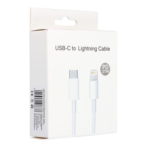 CABLU INCARCARE iPhone USB-C – Lightning 8 Pin – PD 20W 3A – C291 – Alb – 1M BOX